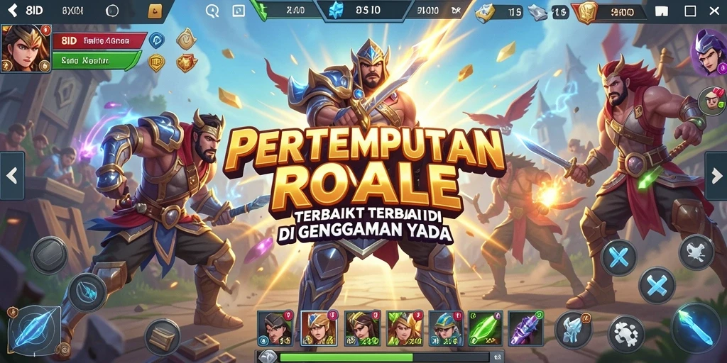 Gameplay seru di 8ID dengan aksi pertempuran Battle Royale yang intens.