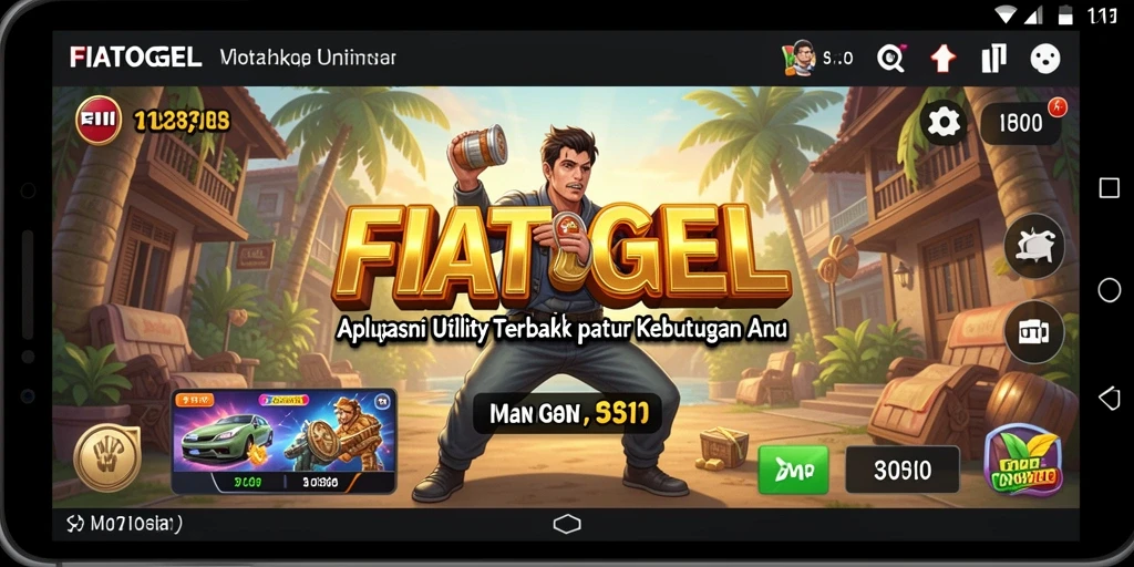 Tampilan antarmuka FIATOGEL yang sederhana dan fungsional.