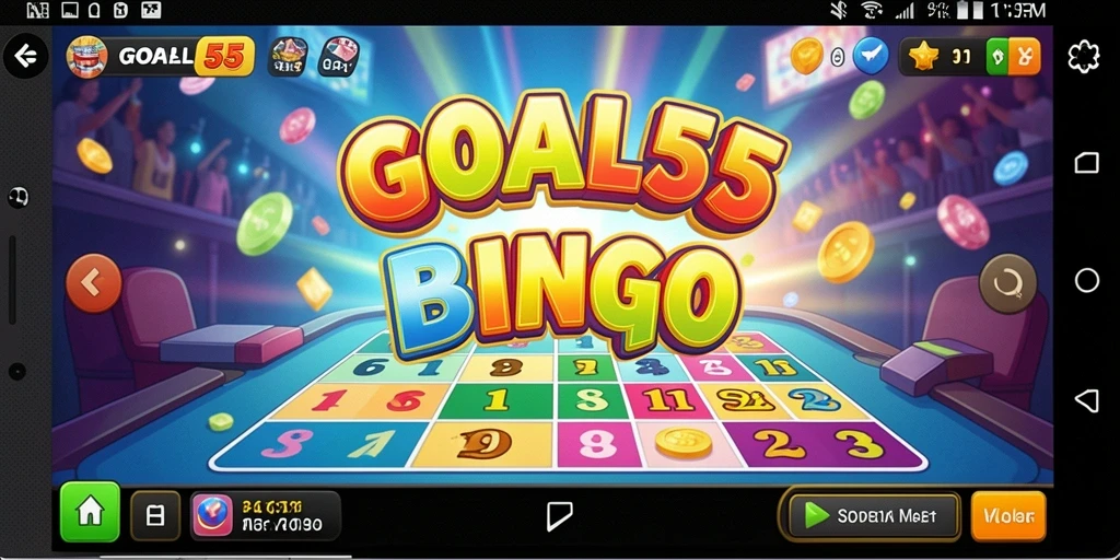 Tampilan permainan Bingo yang seru dan menarik di GOAL55.