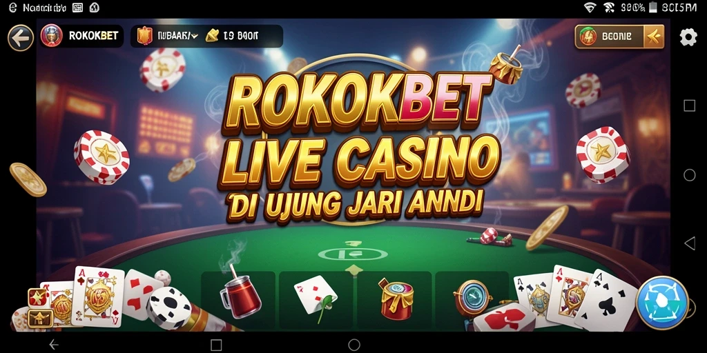 Screenshot ROKOKBET menampilkan gameplay Live Casino yang menarik dan interaktif.