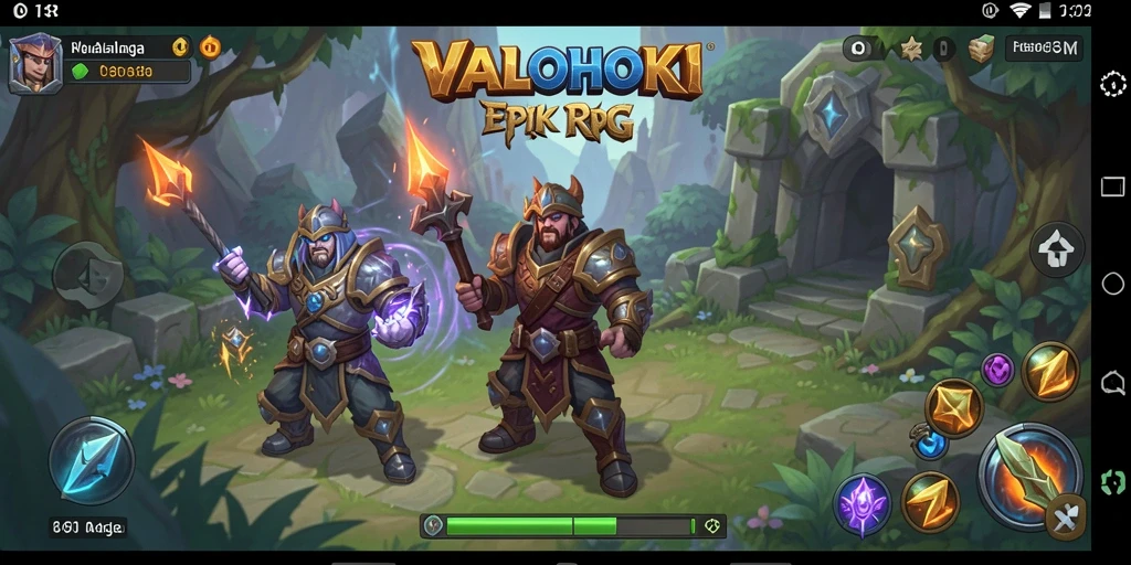 Tampilan gameplay epic VALOHOKI yang mengesankan.